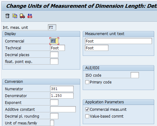 Iso unit of measure codes list